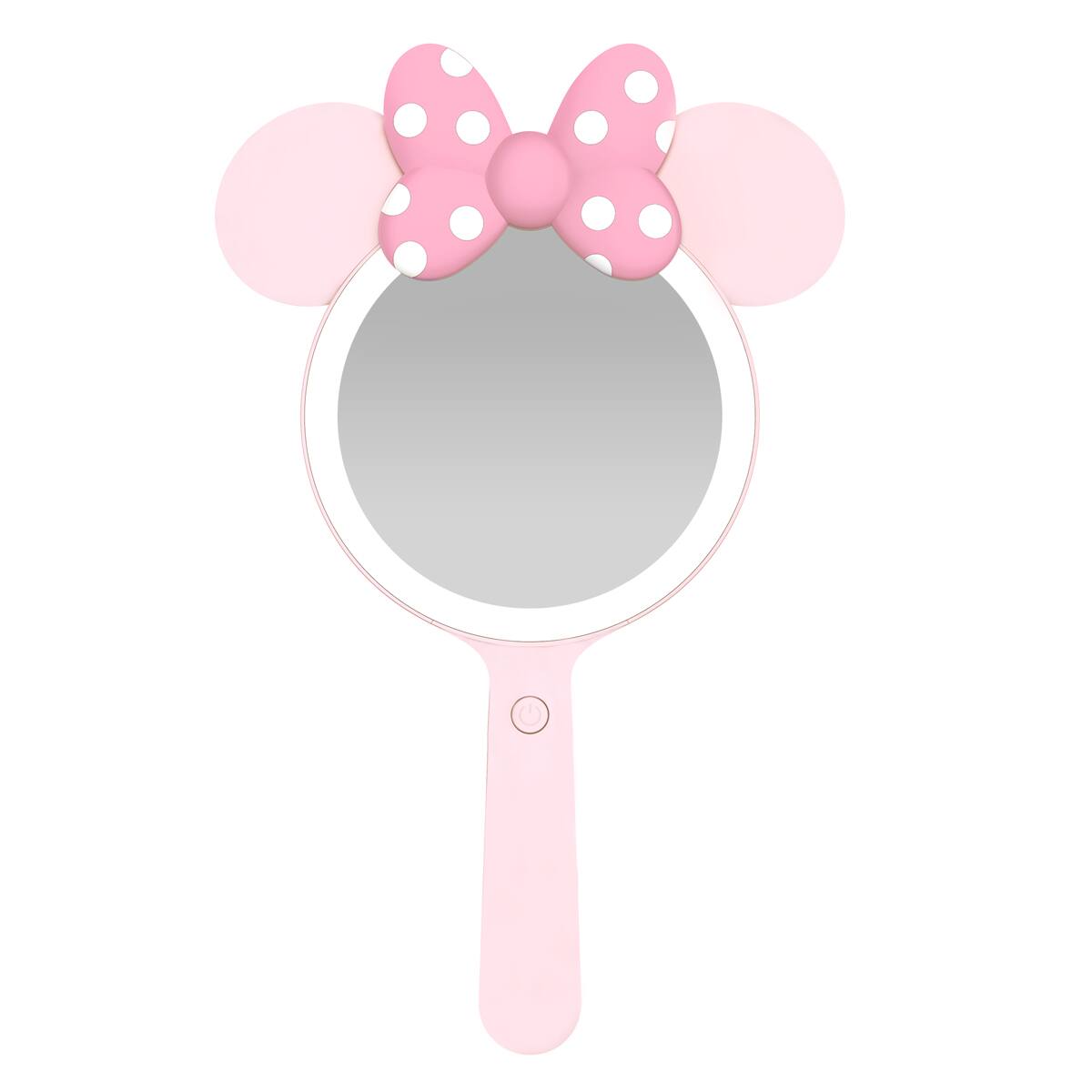 Front. Impressions Vanity Co. - Minnie Mouse Bowtiful LED Handheld Makeup Mirror - Pink.