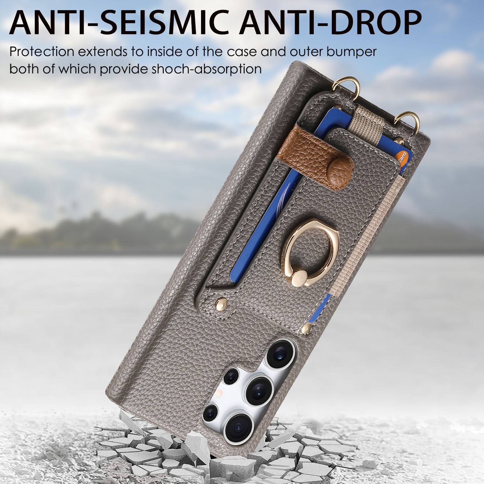 ANTI-SEISMIC ANTI-DROP  
Protection extends to inside of the case and outer bumper both of which provide shock-absorption