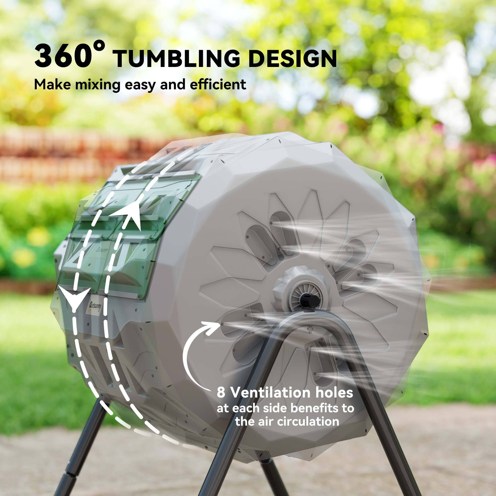 360° TUMBLING DESIGN  
Make mixing easy and efficient  

8 Ventilation holes at each side benefits to the air circulation