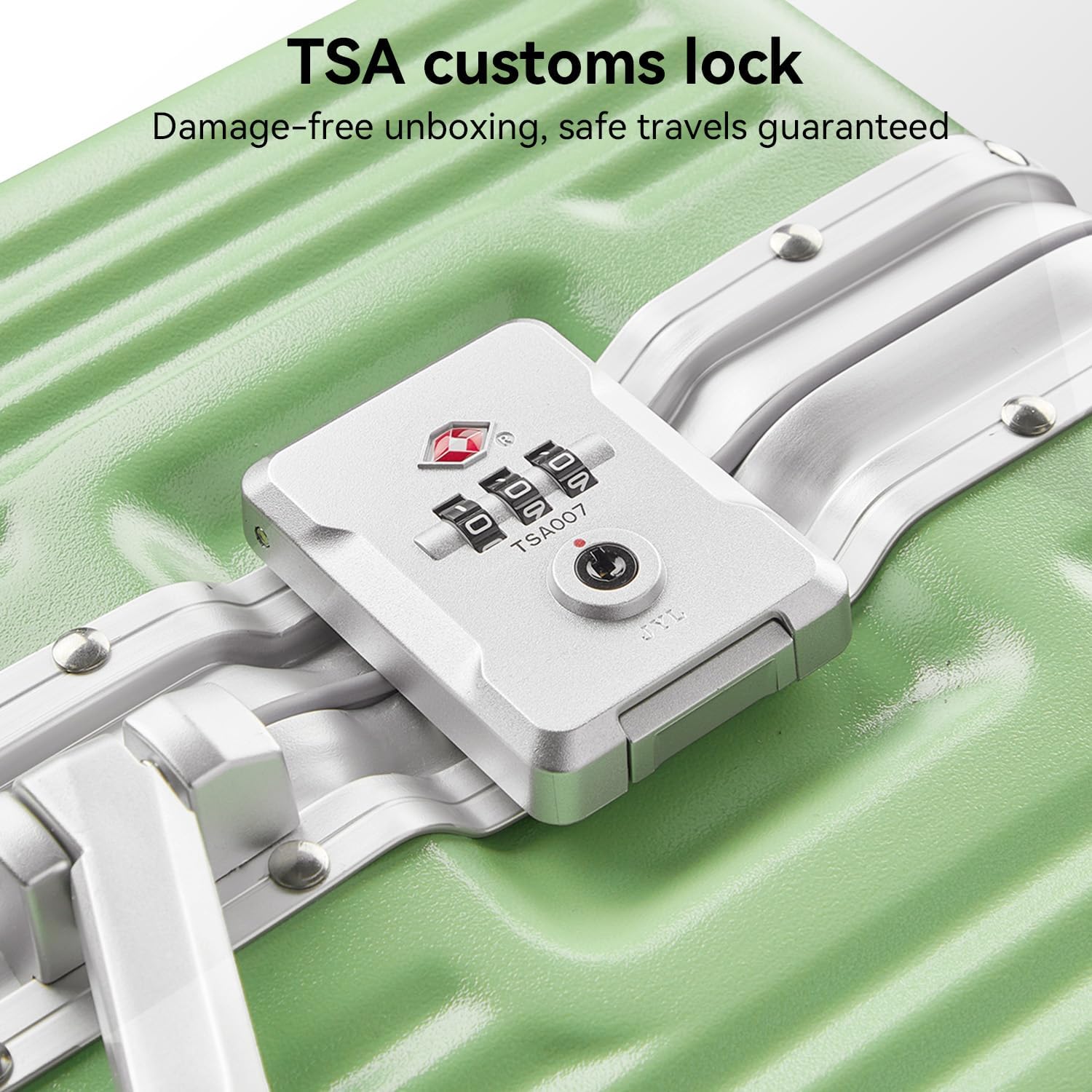 TSA customs lock  
Damage-free unboxing, safe travels guaranteed  
TSA007  
JYL