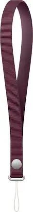 Front. Apple - Wrist Strap (2026) - Burgundy.