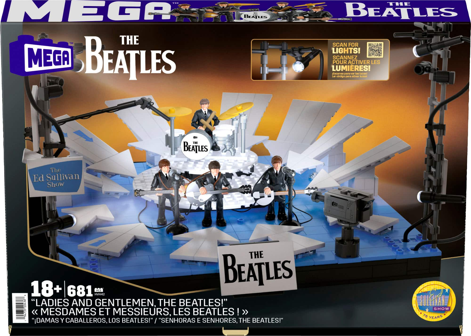 MEGA The Beatles Ed Sullivan Show Building Set HVH42 - Best Buy