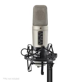 Pyle - Updated Pro Shock, Clip Holder, Anti-Vibration Mount, Standard Size, Quick Angle Adjustment, Padded Mic Clamp