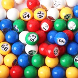 GSE Games & Sports Expert - 7/8-Inch Multi-Color Plastic Replacement Bingo Balls for Parties, Bingo Nights, Prize Raffles