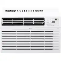 LG - 8,000 BTU Window Air Conditioner with Wifi Controls - White - Front_Zoom