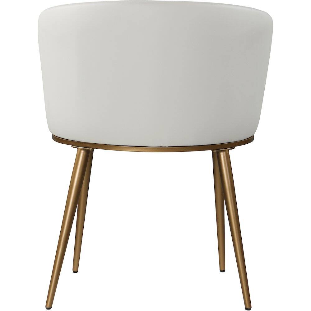 Alt View 1. Meridian Furniture - Skylar White Vegan Leather Dining Chair, Set of 2 - White.