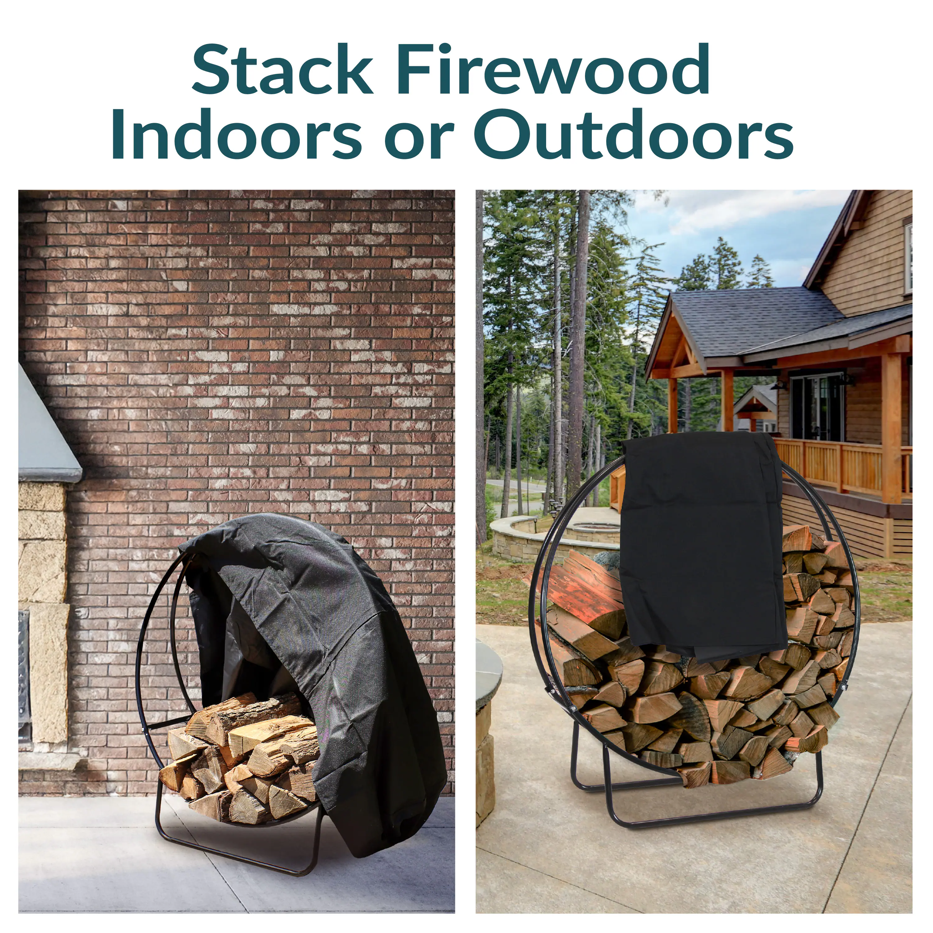 Stack Firewood Indoors or Outdoors