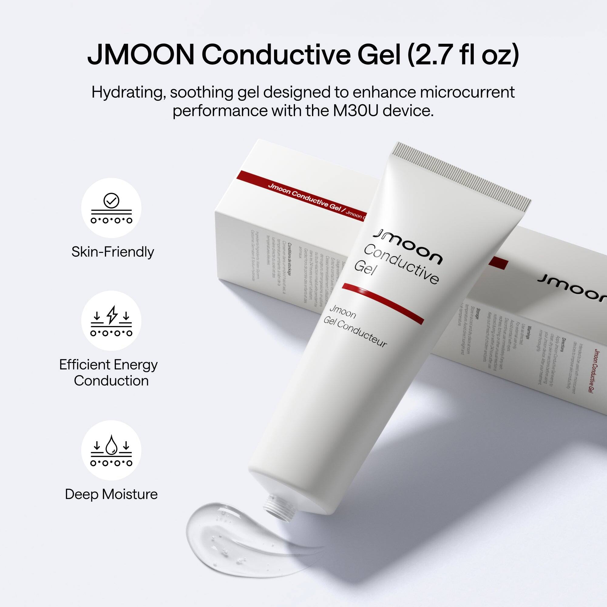 JMOON Conductive Gel (2.7 fl oz)

Hydrating, soothing gel designed to enhance microcurrent performance with the M30U device.

- Skin-Friendly
- Efficient Energy Conduction
- Deep Moisture