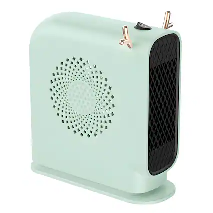 Front. Cluzine - 500W Mini Heater, Cute Antler Design, Corrugated Alloy Heating, Smart Thermostat, Dual Safety Protection.
