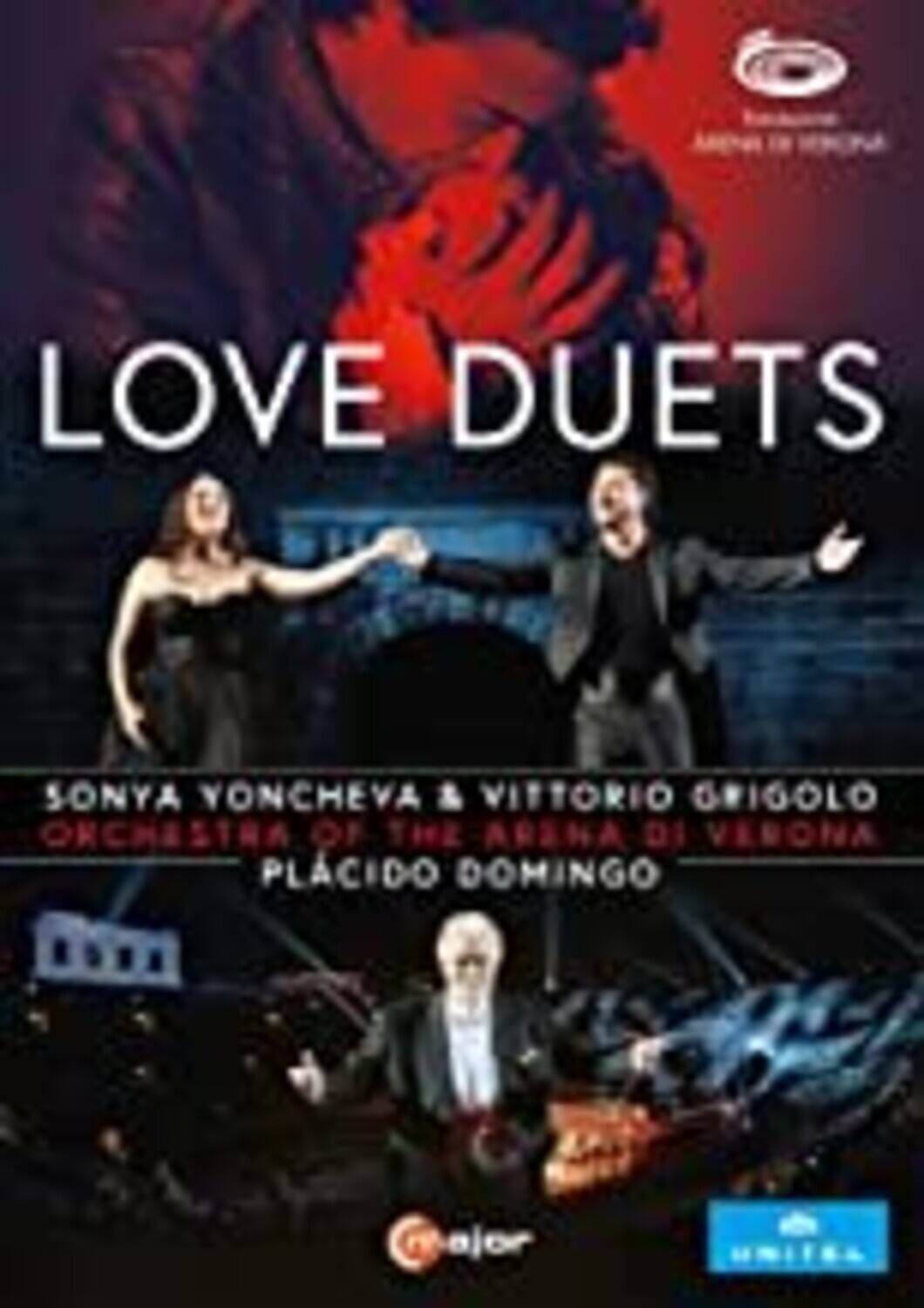 Front. Orchestra Dell'Arena Di Verona Domingo Yoncheva Grigolo - Love Duets    - DVD.