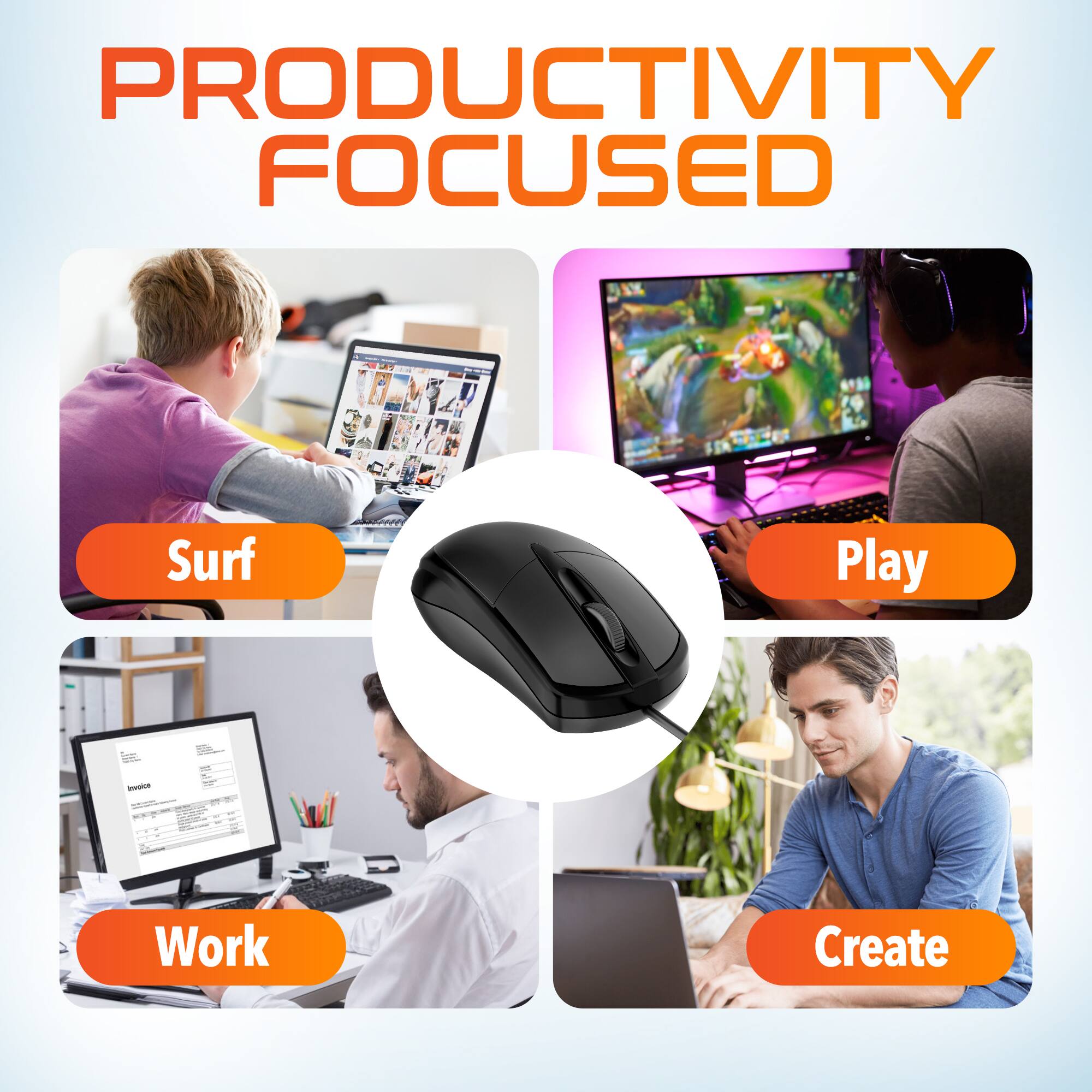 PRODUCTIVITY FOCUSED Surf Play Work Create