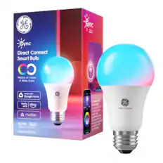 Gync Direct Connect Smart Bulb
Millions of Colors & White Tones
Works with Google Home, Alexa, and Matter
60W | 800 Replacement Lumens
1 Bulb | LED | A19
Get Started With the Gync App
Easily connect to Wi-Fi, set precision colors, and voice control. Works with Google Assistant and Alexa.
CYNC Full Color