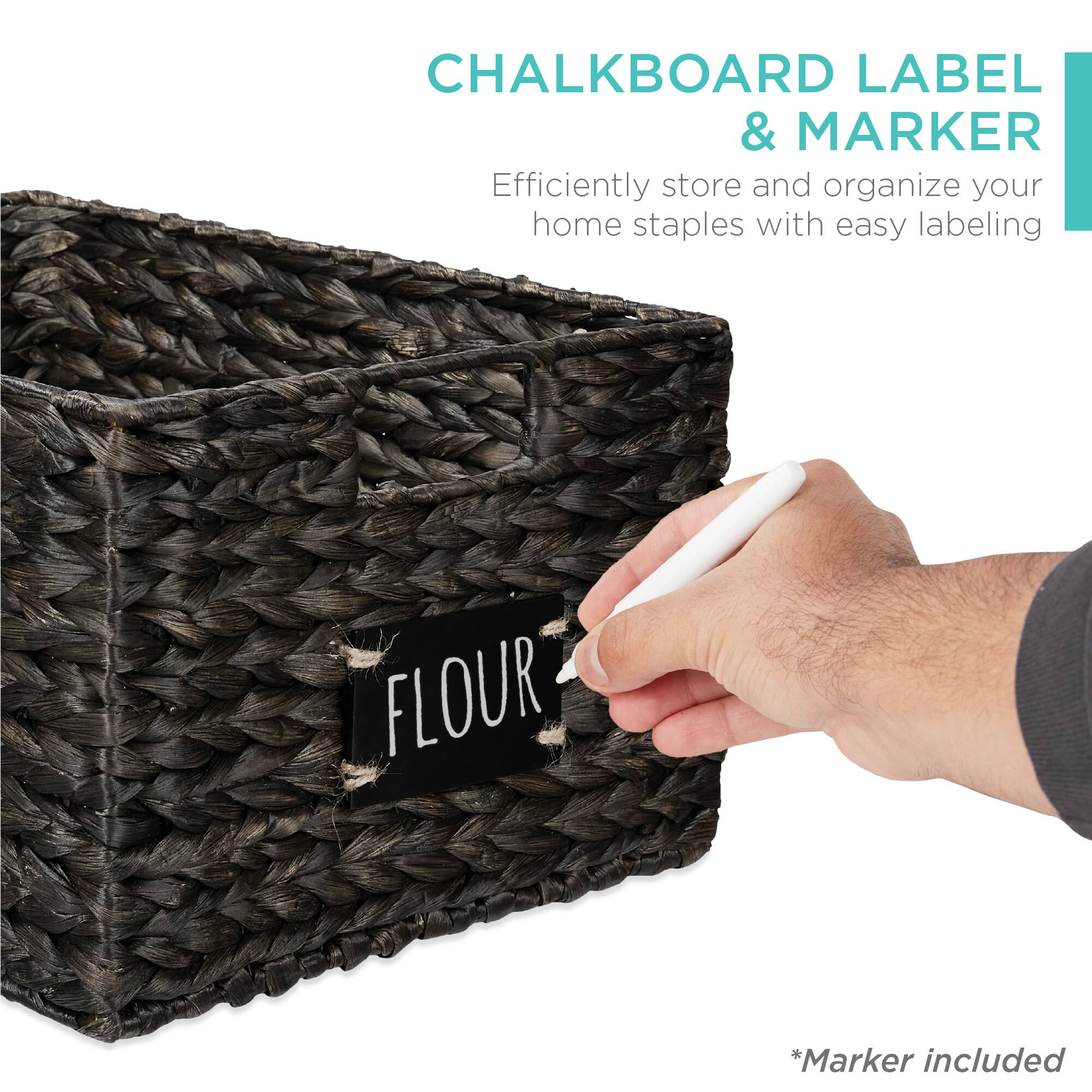 CHALKBOARD LABEL & MARKER

Efficiently store and organize your home staples with easy labeling

*Marker included