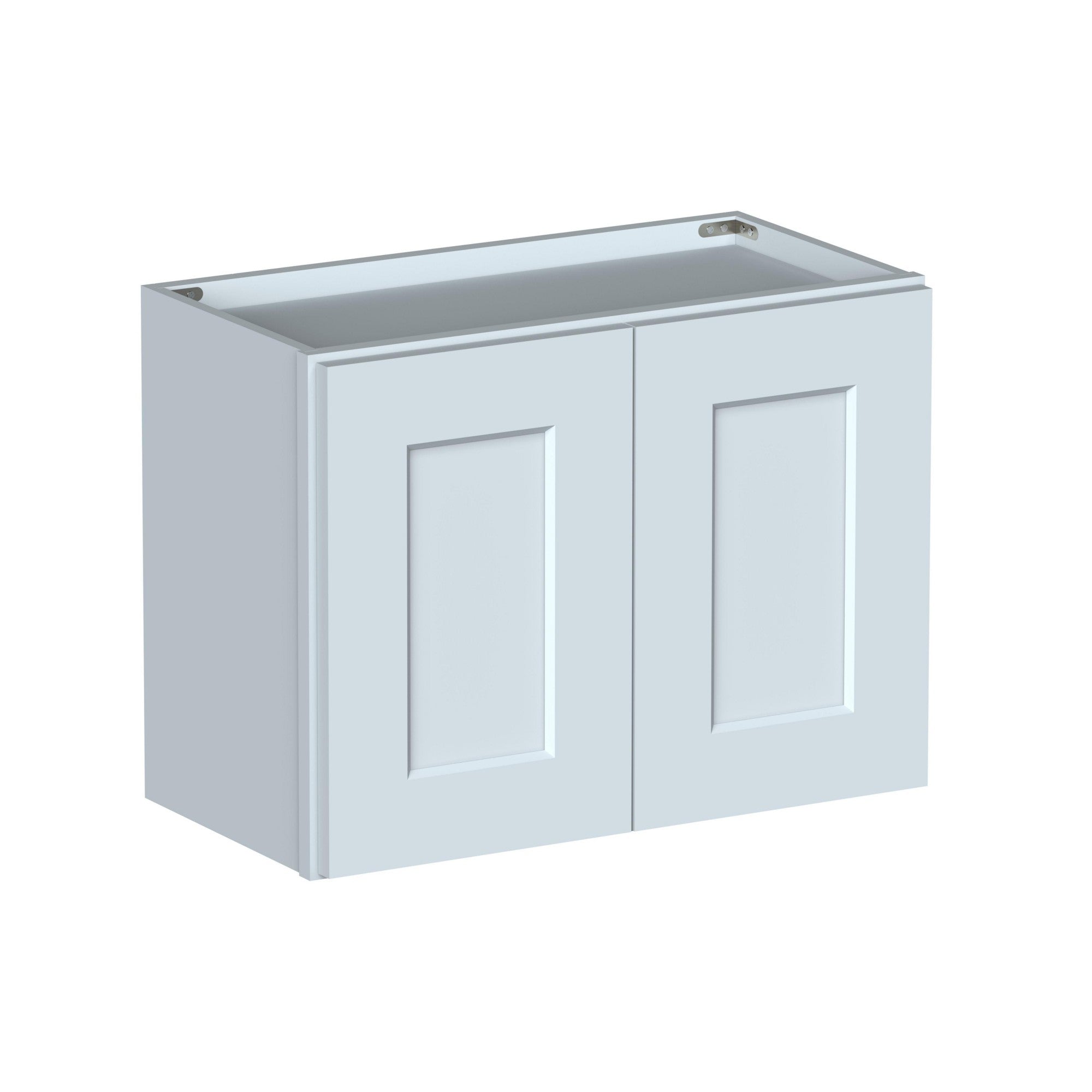 Alt View 1. Boyel Living - 24in.W x12in.D x18in.H WALL CABINET Fully assembled Cabinet With Two HDF Doors - Gray.