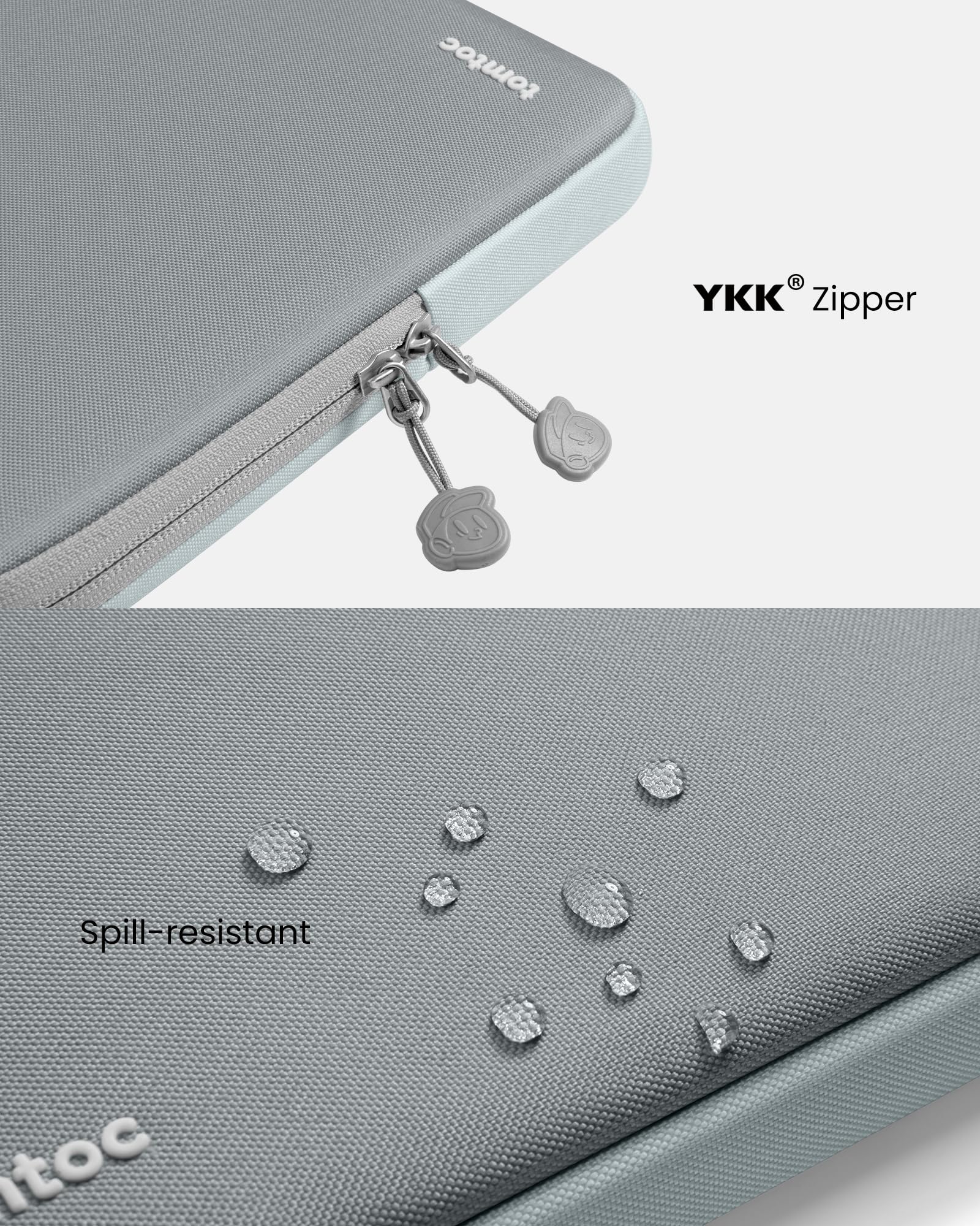 tomtoc R YKK Zipper L Spill-resistant