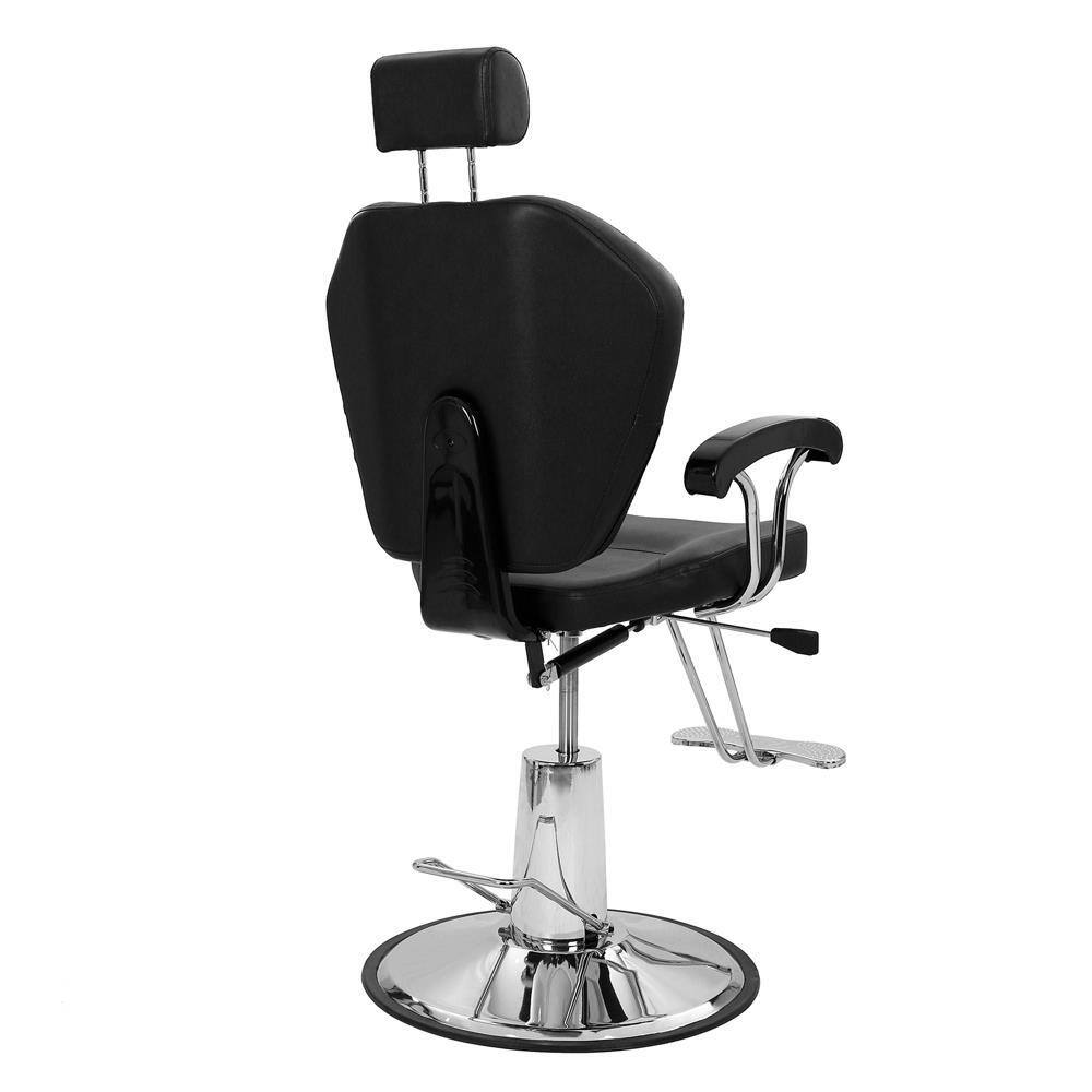 Alt View 7. Winado - Professional Heavy Duty Hydraulic Reclining Barber Chair 360° Salon Styling Chair with Removable Headrest for Beauty Spa - Black.