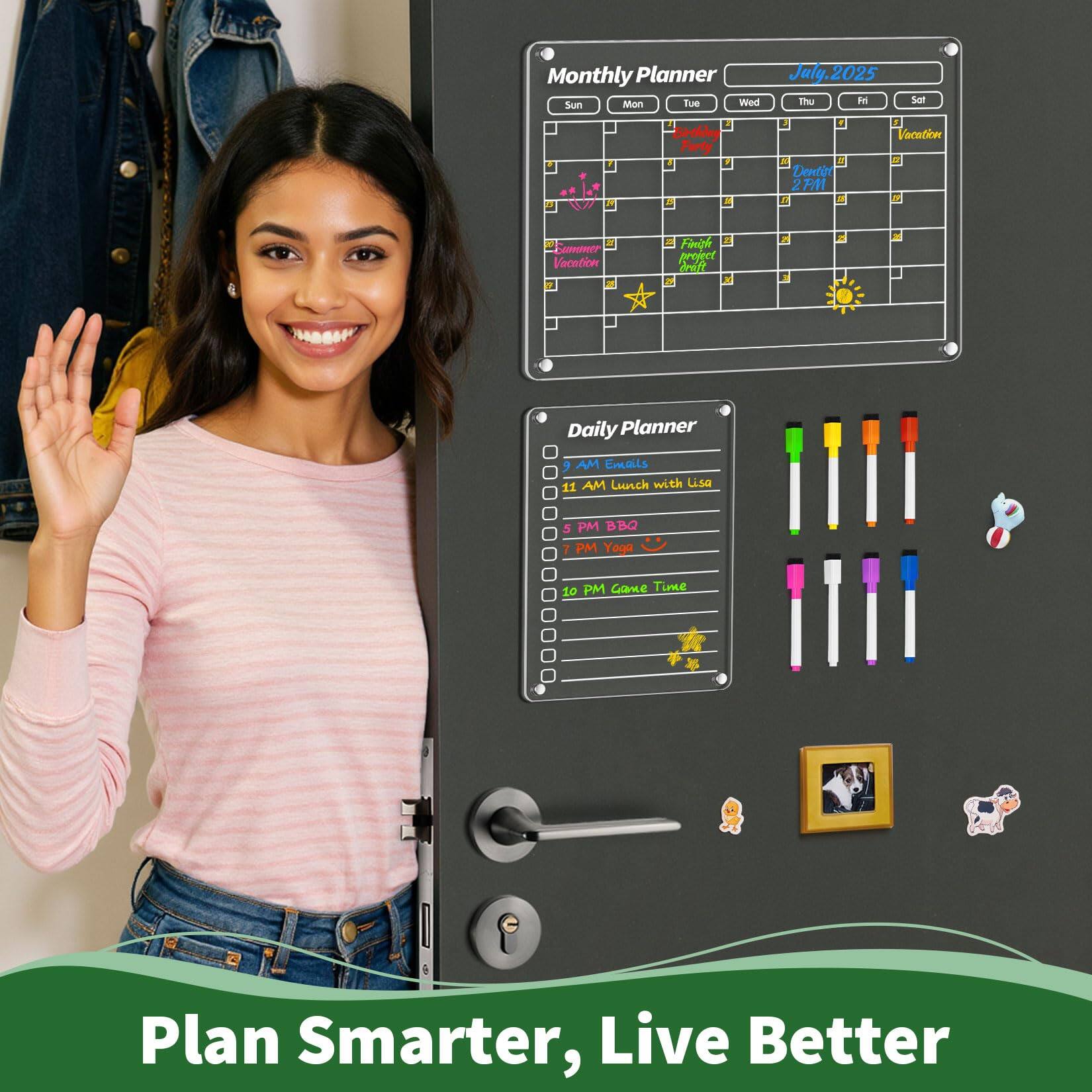 Monthly Planner  
July 2025  
Sun Mon Tue Wed Thu Fri Sat  

Daily Planner  
9 AM Emails  
11 AM Lunch with Lisa  
5 PM BBQ  
10 PM Game Time  

Plan Smarter, Live Better