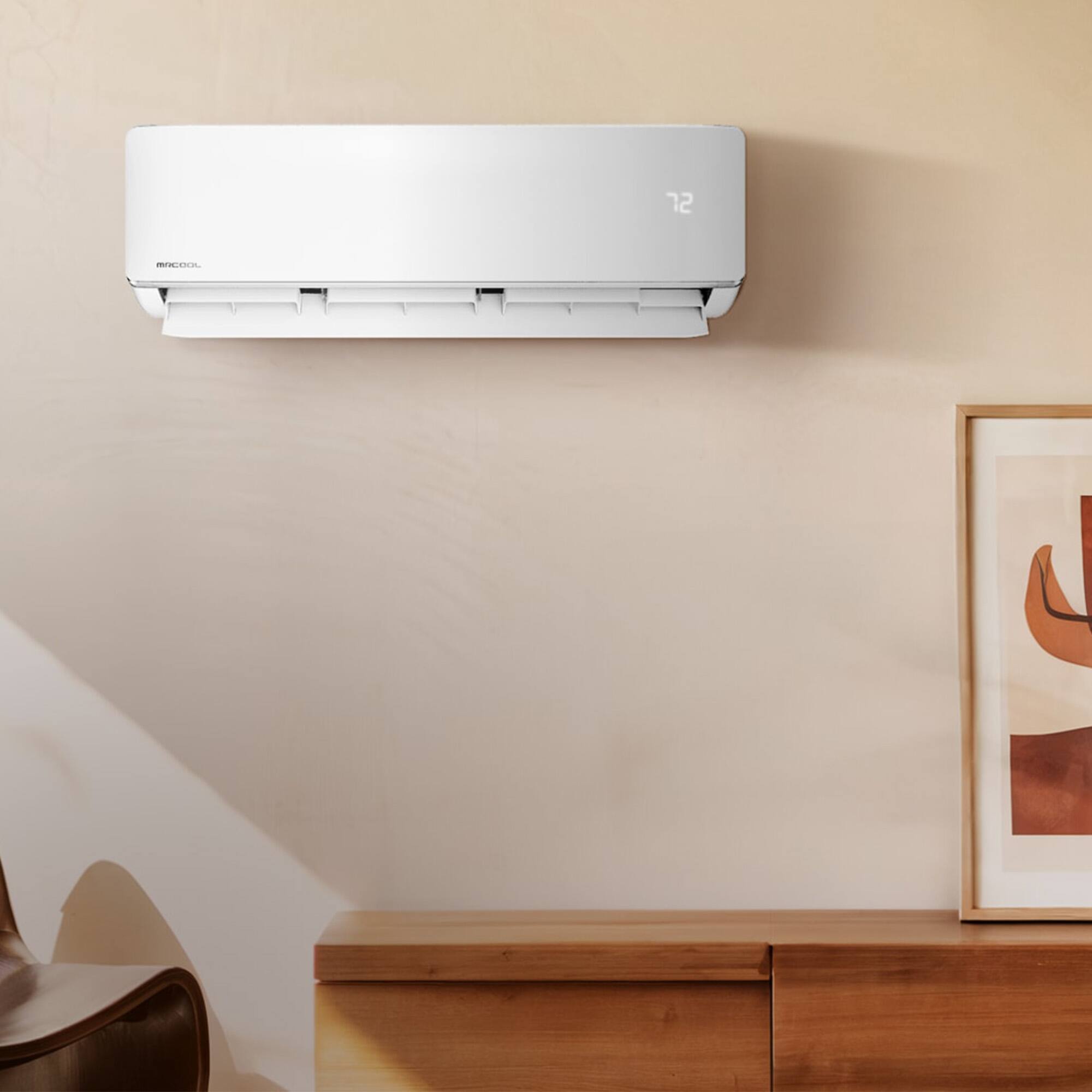 Alt View 5. MRCOOL - MRCOOL 9,000 BTU DIY Ductless Mini-Split Smart WiFi Air Handler & Condenser 115V.