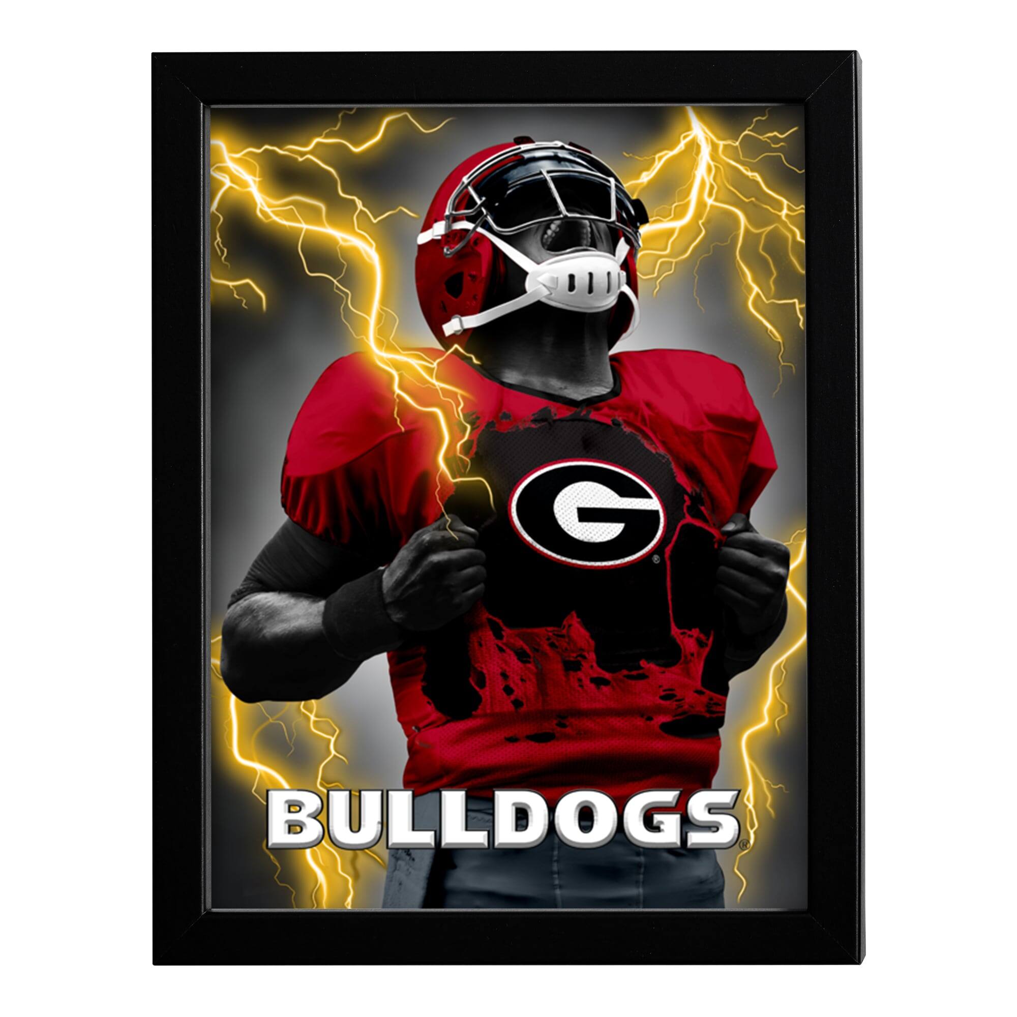 Georgia Bulldogs 14" x 18" Framed 3D Lenticular Art