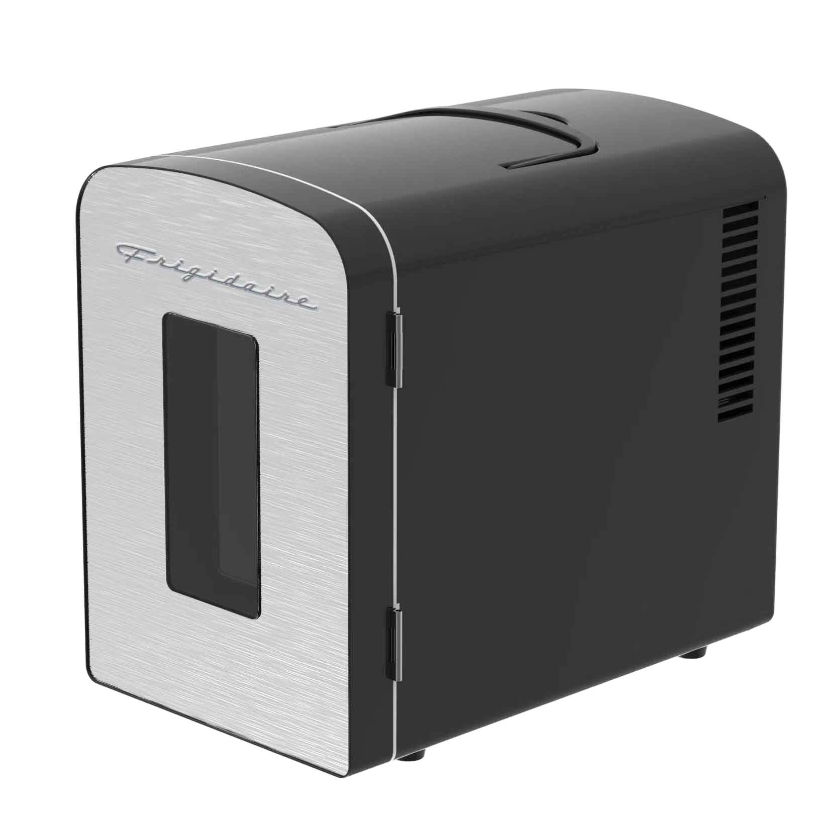 Frigidaire Portable 9Can Mini Cooler Fridge Brushed Stainless Rugged