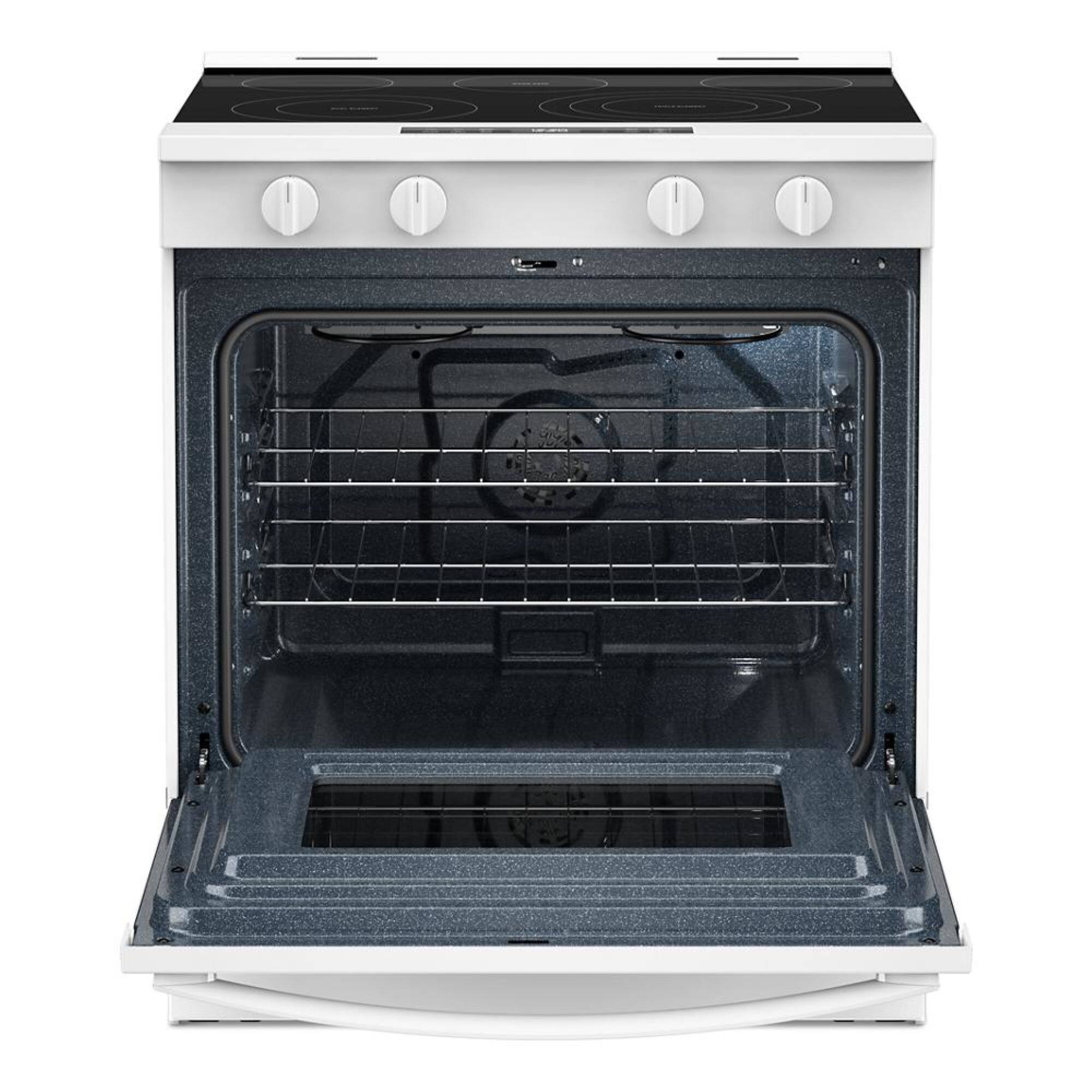 Alt View 1. Whirlpool - 5.0 Cu. Ft. Slide-In Electric Range with Air Cooking Technology - White.
