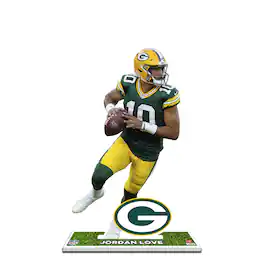 UPI Marketing - Jordan Love Green Bay Packers 12'' Player Standee Desktop Display - Multicolor