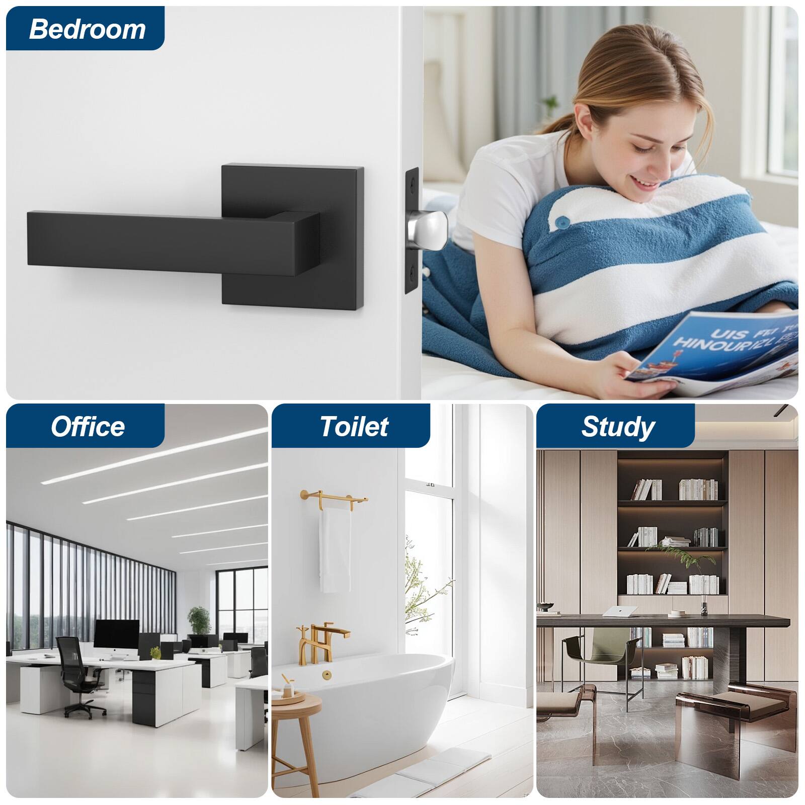 - Bedroom
- Office
- Toilet
- Study