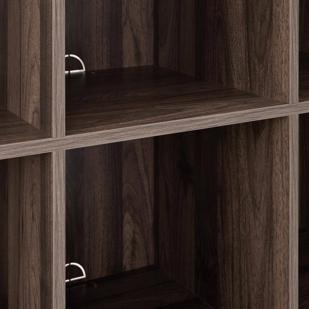 Alt View 5. Crosley Furniture - Liam 6 Cube Record Storage Cube Bookcase - Walnut.