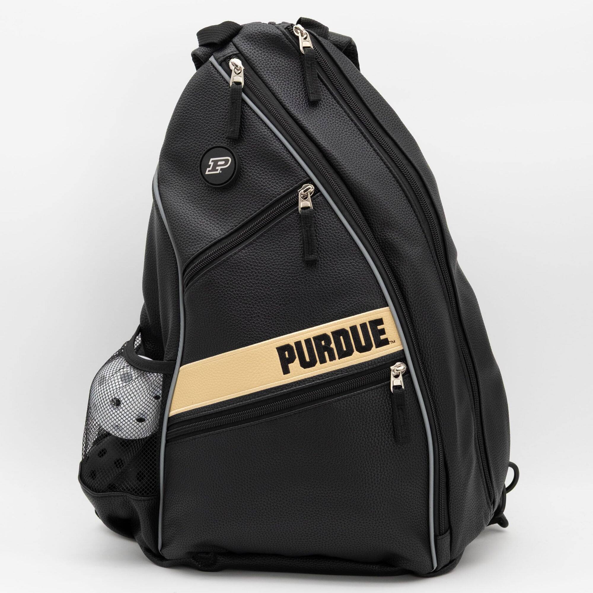 Alt View 3. Team Golf - Purdue Boilermakers Embroidered Team Pickleball Backpack - Multicolor.