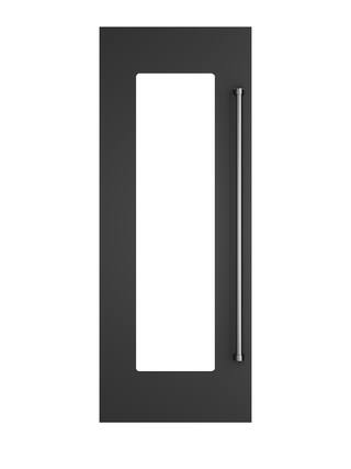 Front. Viking - 30"W. Door Panel for Viking Veil FDWCIC7300L Left Hinge Wine Models - Cast Black - Cast Black.