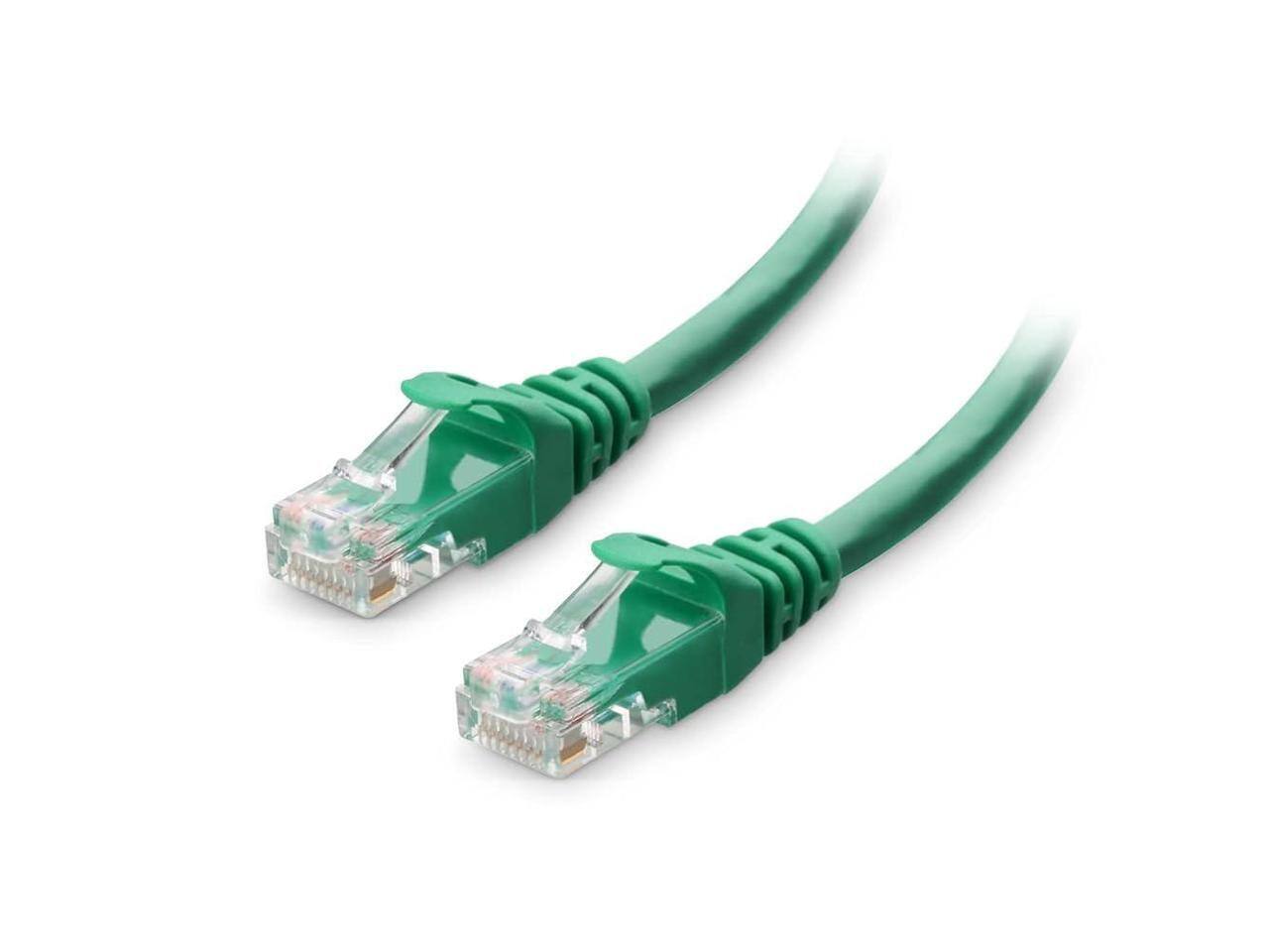 Front. StarTech.com - StarTech 50ft Green Slim CAT6 Ethernet Cable, 100W PoE, UTP, LSZH, 28AWG, Slim RJ45 Patch Cord.