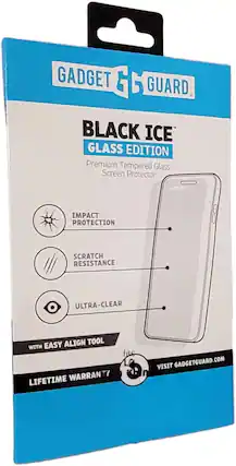 GADGET GUARD
BLACK ICE™
GLASS EDITION
Premium Tempered Glass Screen Protector
IMPACT PROTECTION
SCRATCH RESISTANCE
ULTRA-CLEAR
WITH EASY ALIGN TOOL
LIFETIME WARRANTY
VISIT GADGETGUARD.COM