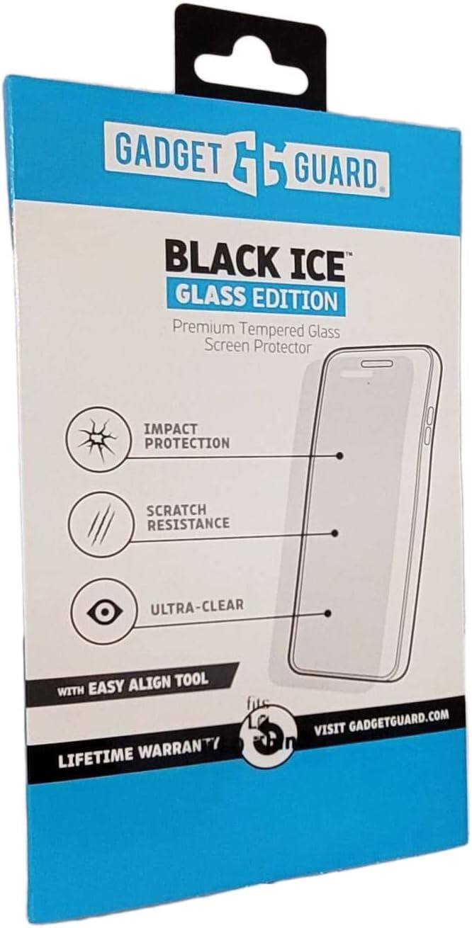 GADGET GUARD  
BLACK ICE™  
GLASS EDITION  
Premium Tempered Glass Screen Protector  

IMPACT PROTECTION  
SCRATCH RESISTANCE  
ULTRA-CLEAR  

WITH EASY ALIGN TOOL  

LIFETIME WARRANTY  

VISIT GADGETGUARD.COM