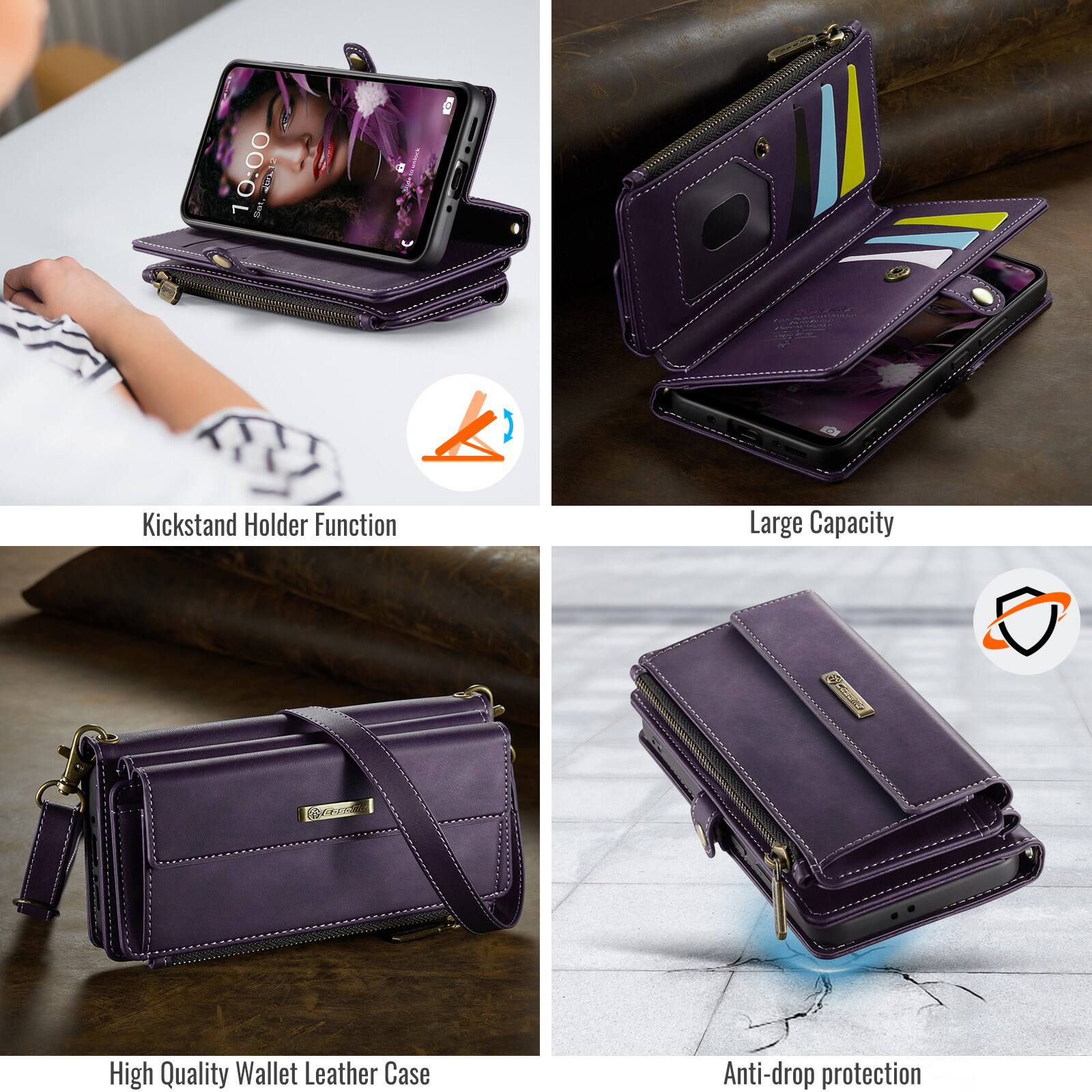 10:00

Kickstand Holder Function

Large Capacity

High Quality Wallet Leather Case

Anti-drop protection