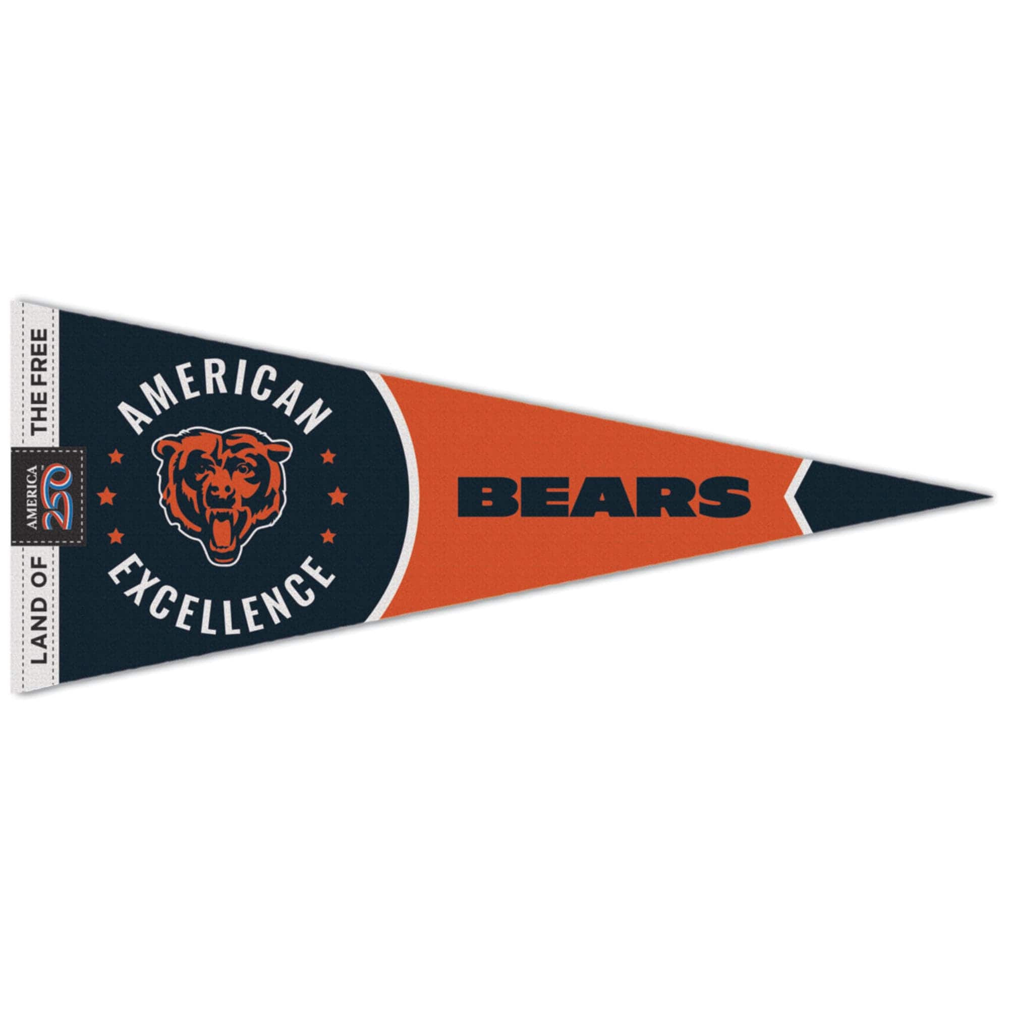 "WinCraft - Chicago Bears 12"" x 30"" America 250 Premium Pennant - Multicolor" price history on PriceWatchPro