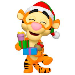 Funko - Pop! Winnie the Pooh Holiday Tigger with Presents and Hat - Orange