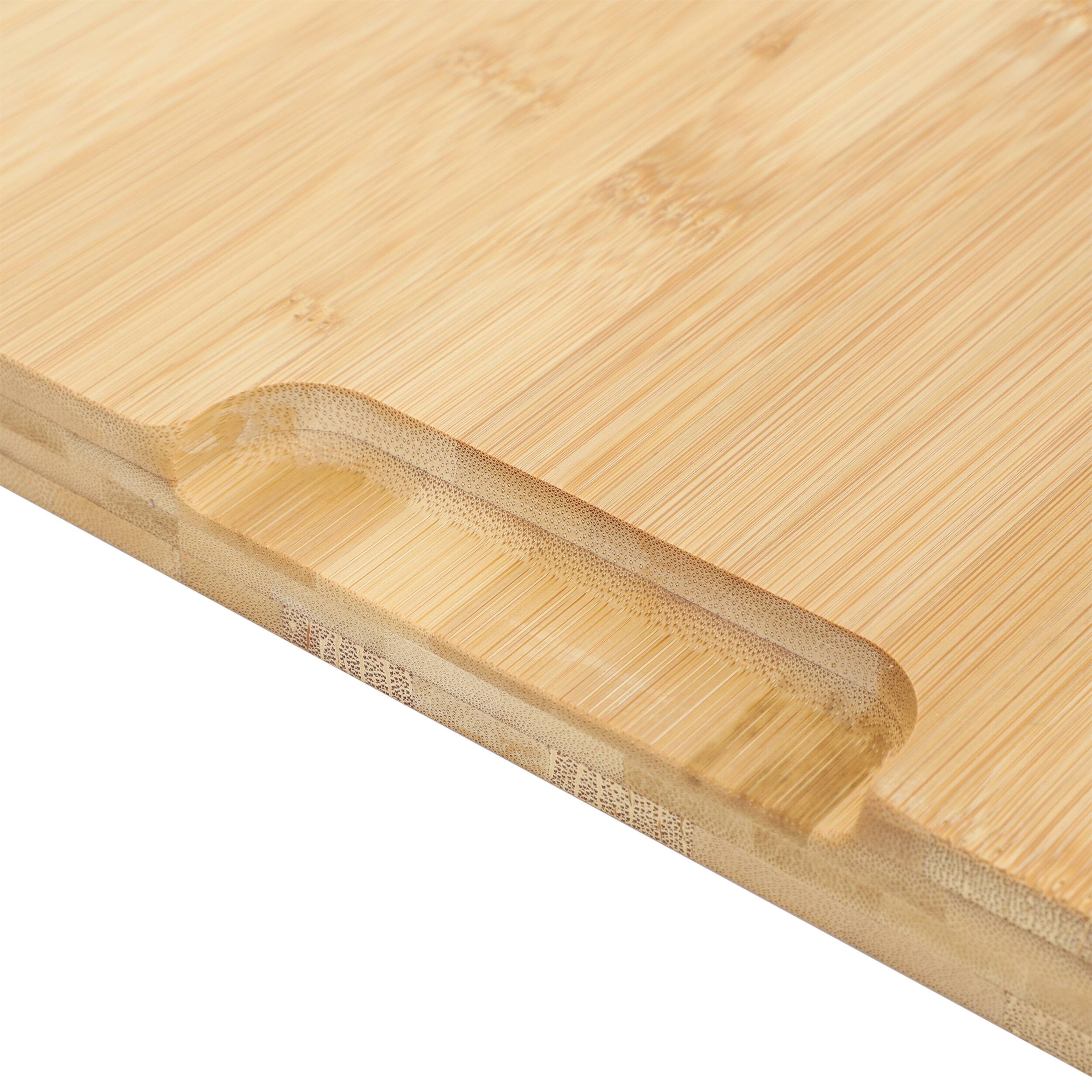 Alt View 4. MegaChef - MegaChef 20 x 14 Inch Rectangle Bamboo Cutting Board - Brown.