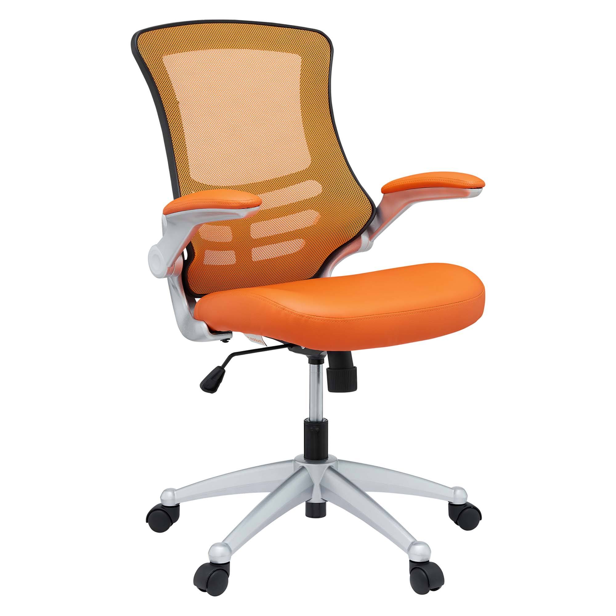 Front. Modway - Attainment Office Chair by Modway - Orange.