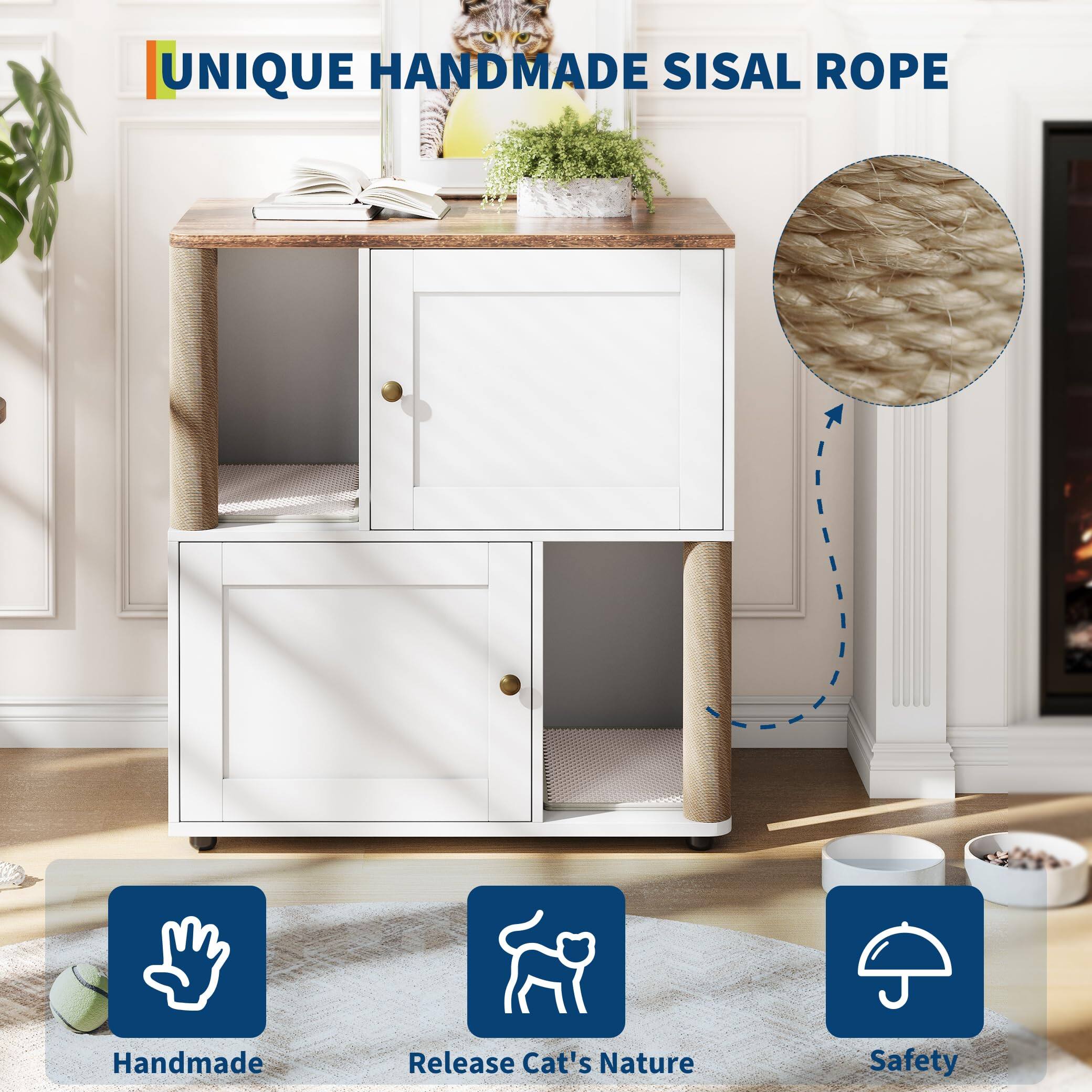 UNIQUE HANDMADE SISAL ROPE

- Handmade
- Release Cat's Nature
- Safety