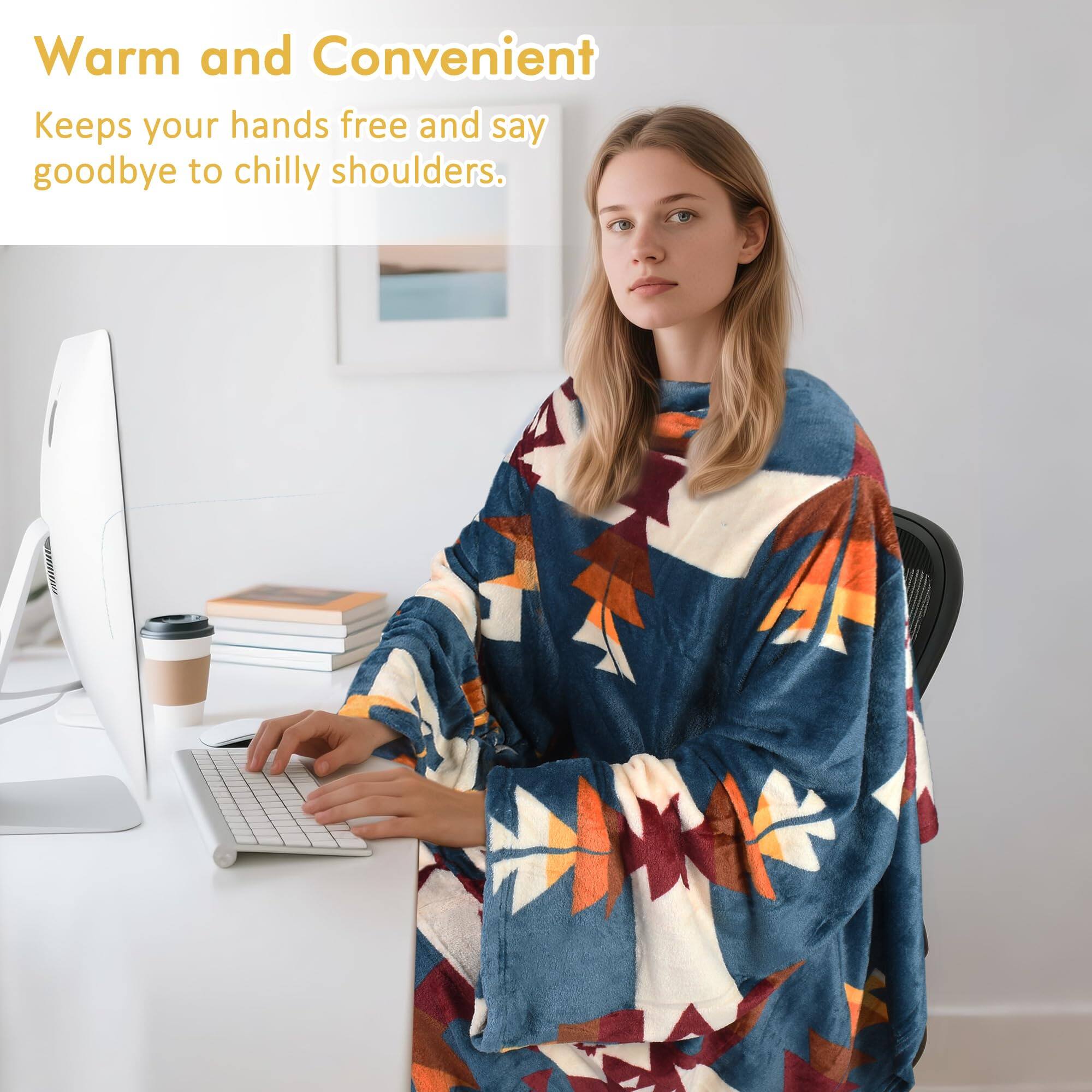 Warm and Convenient  
Keeps your hands free and say goodbye to chilly shoulders.