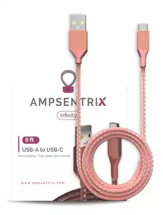 AMPSENTRIX infinity 6 ft USB-A to USB-C Fast charging / high-speed data transfer www.ampsentrix.com