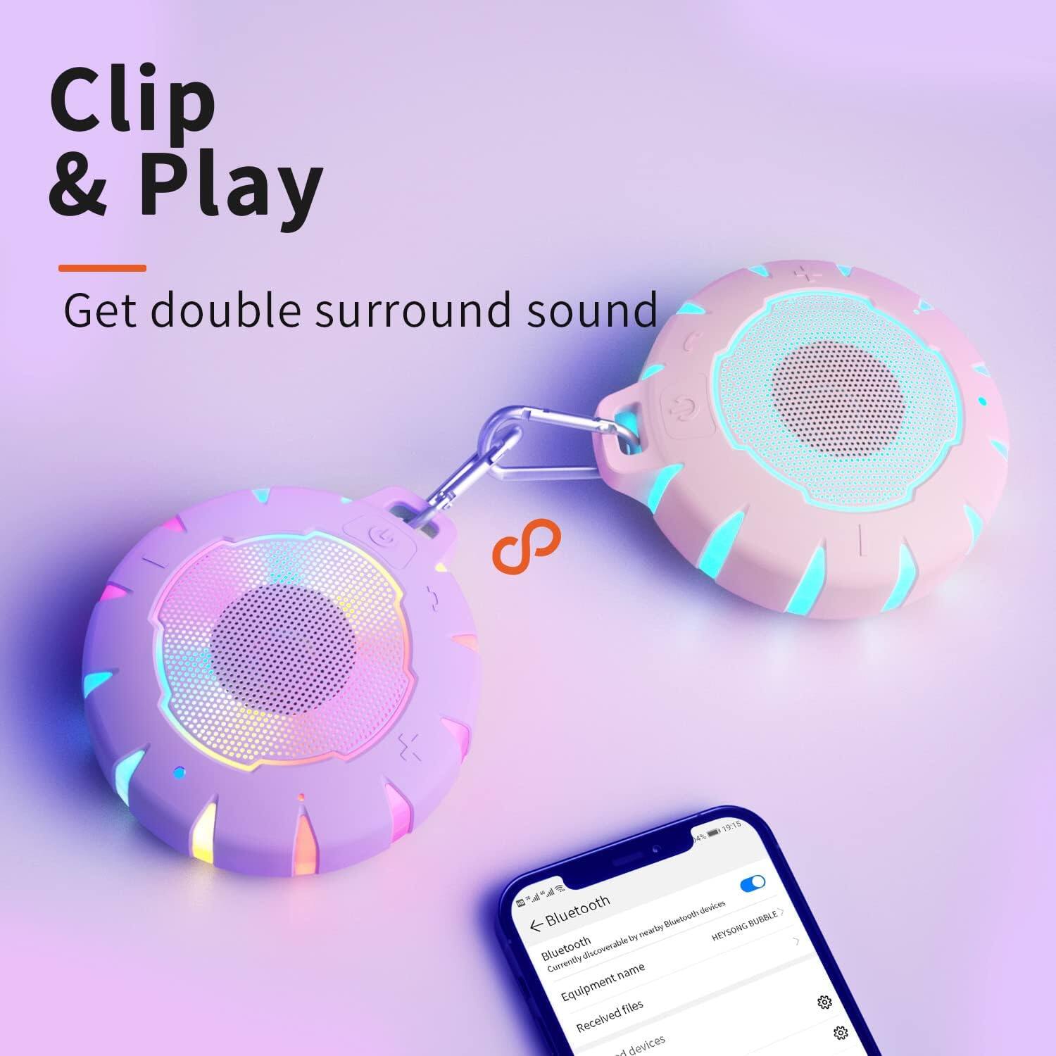 Clip & Play  
Get double surround sound  

Bluetooth devices:  
- HEYSONG BUBBLE AUBALE by ceary  
- HEYSONG Bluetooth  

Currently name: Equipment files  
Received 1 devices