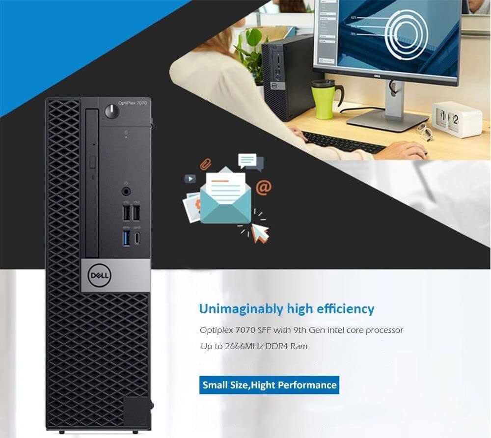 OptiPlex 7070

Unimaginably high efficiency

OptiPlex 7070 SFF with 9th Gen Intel Core Processor

Up to 2666MHz DDR4 RAM

Small Size, High Performance