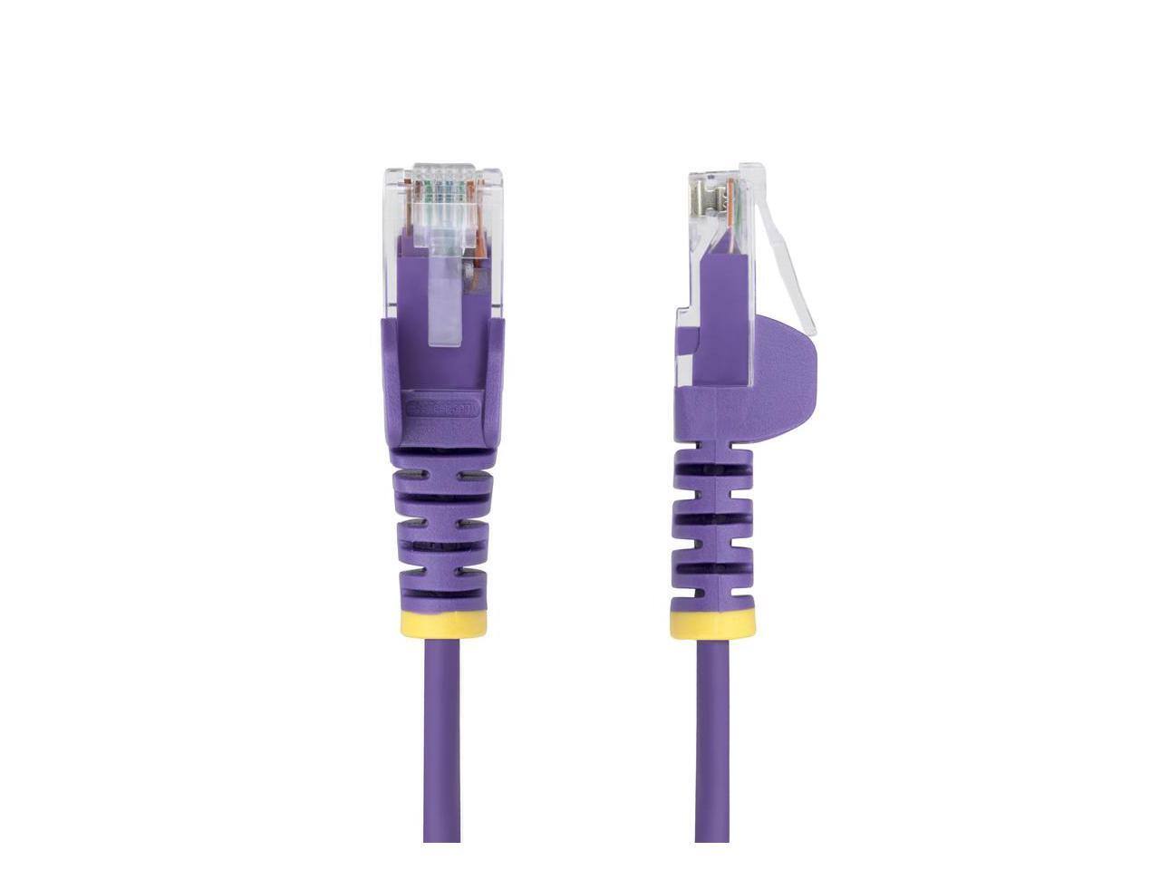 Alt View 1. StarTech.com - StarTech1ft Purple Slim CAT6 Ethernet Cable Model N6PAT1PLS.