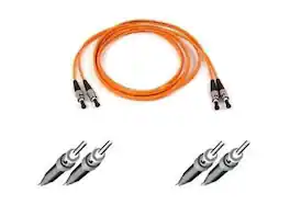 Belkin - A2F20200-03M 10 ft. Multimode Duplex Fiber Patch Cable, ST - ST