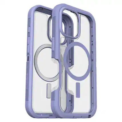 Front. OtterBox - Defender Series Pro XT Hard Shell for MagSafe for Apple iPhone 16 - Lavender Haze.