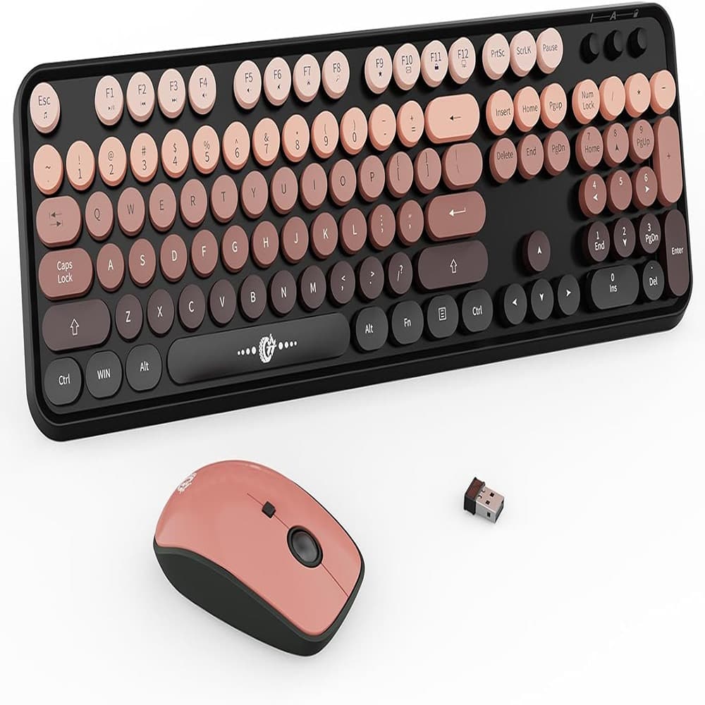 MOSZAR LLC Wireless Keyboard and Mouse Combo 2.4G Full Sized