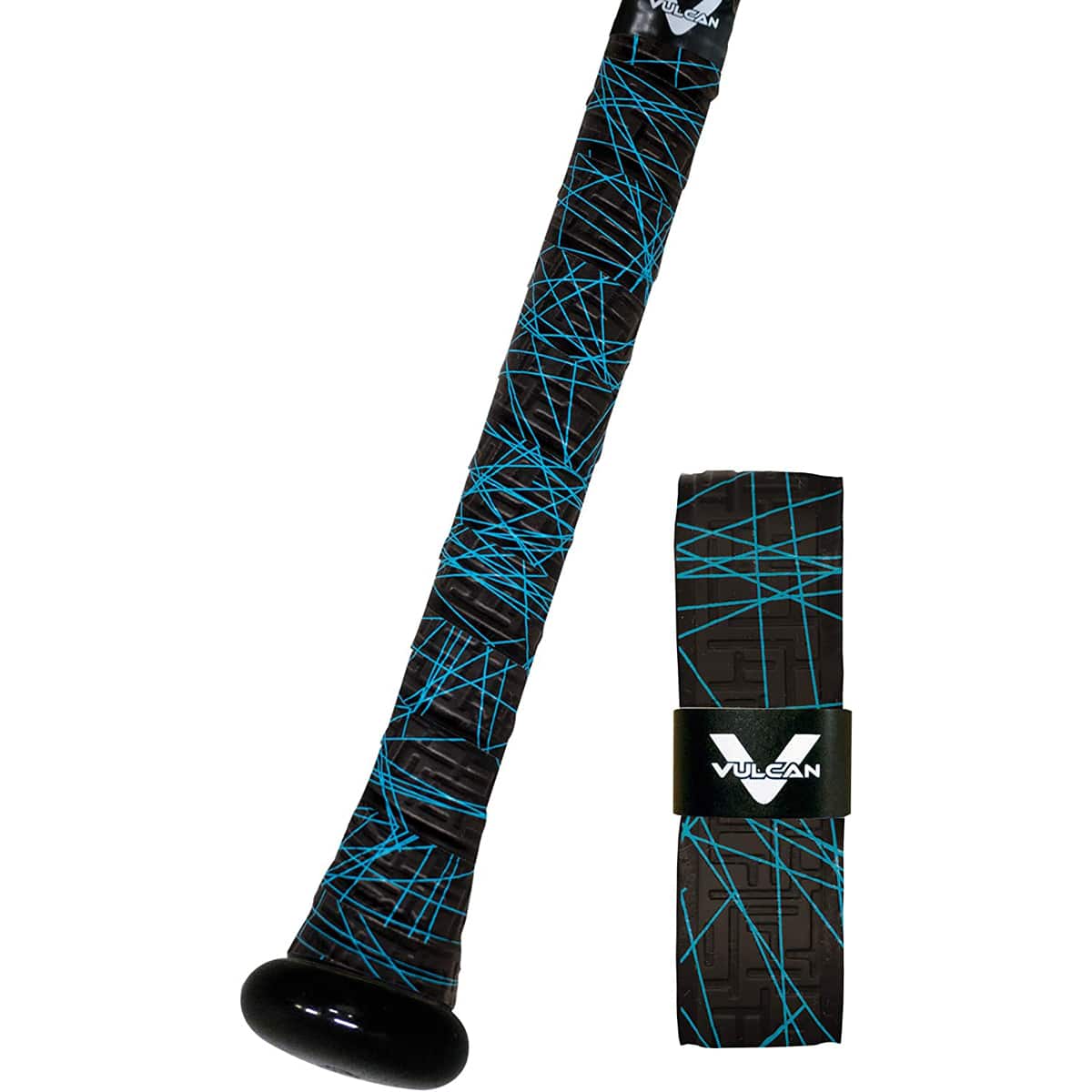 Vulcan - Uncommon Series 1.0mm Ultralight Bat Grip Tape Wrap - Electric Blue Lazer