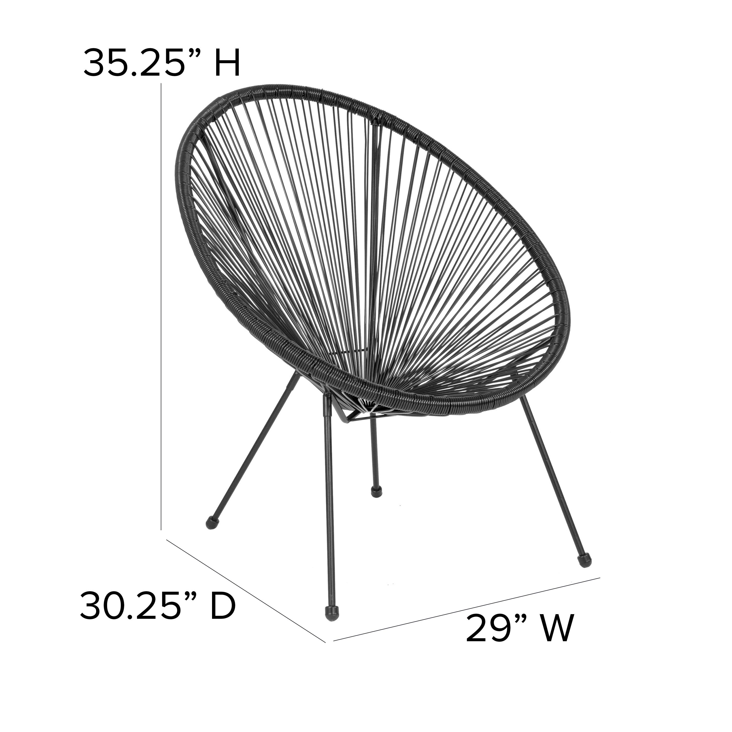 35.25" H  
30.25" D  
29" W