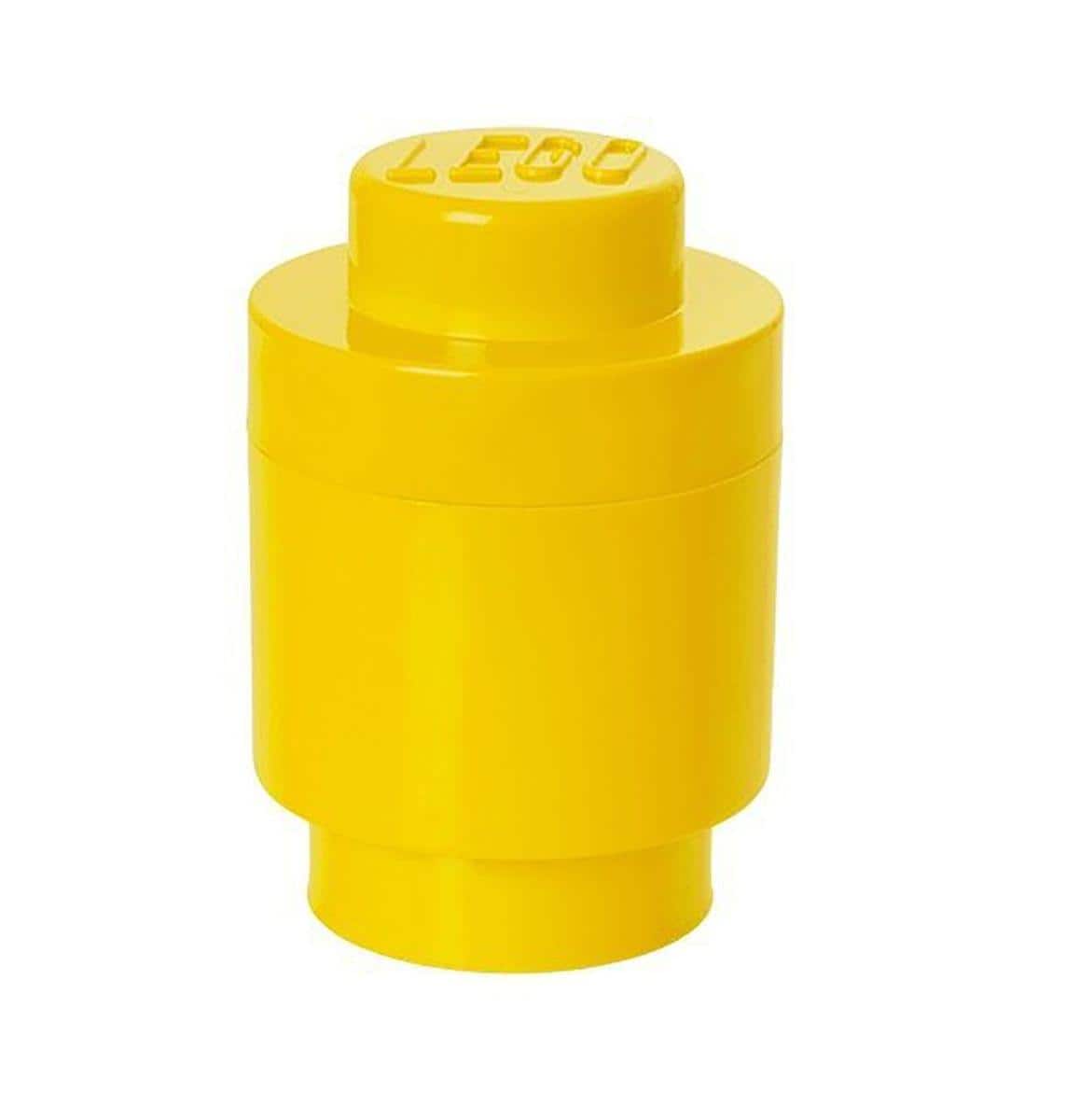 Room Copenhagen - LEGO Round Storage Brick 1, Bright - Yellow